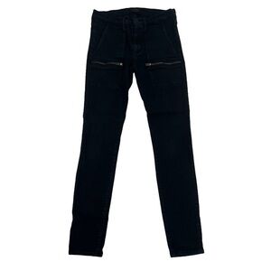 Black Orchid Black Skinny Front Zipper Pocket Jeans Size 27 Women’s